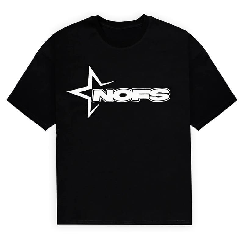 NOFS Letter Print Shorts Suit European Hip Hop Style High Street Sports Set