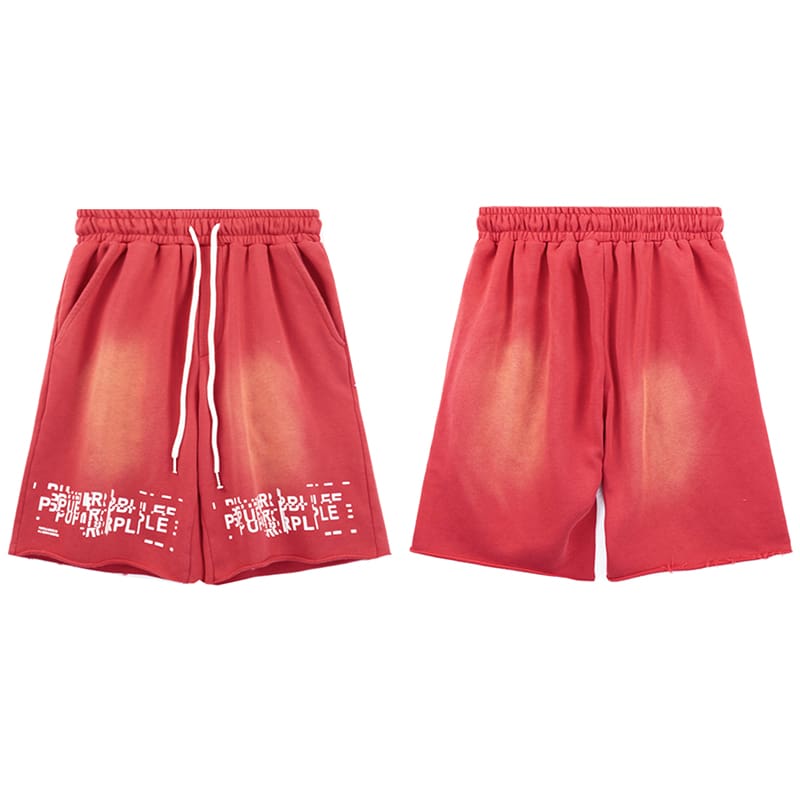 vlone fog pu*re b*and washed cotton t-shirt with glitch sports shorts