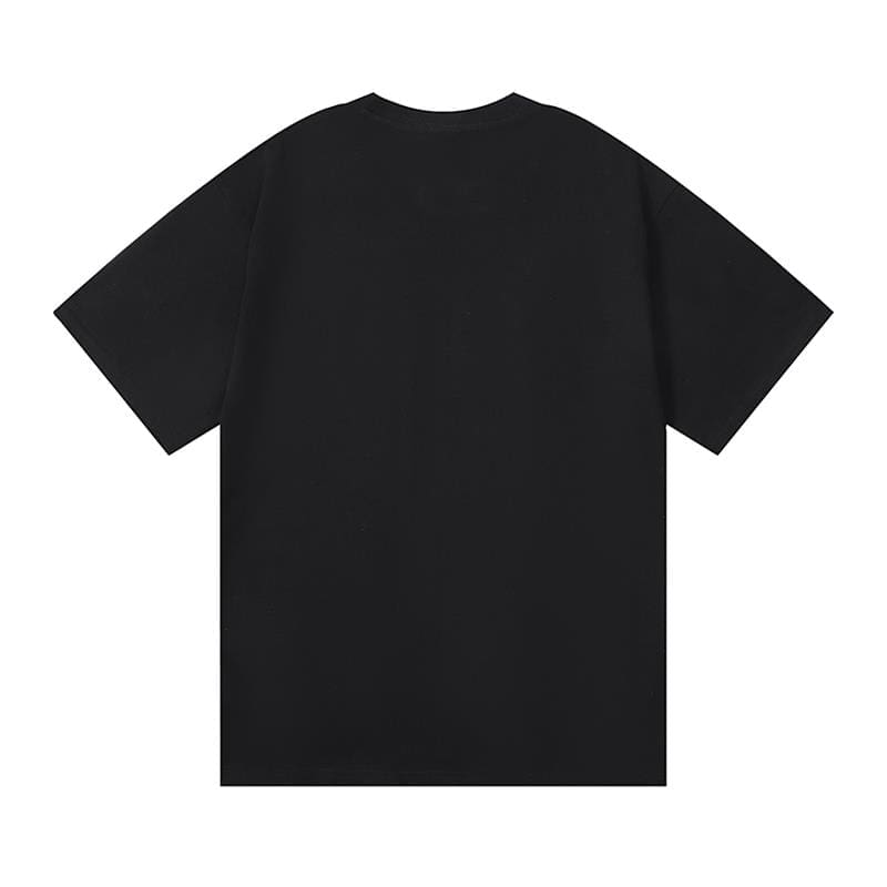pu*re b*and letter print casual loose pop t-shirt