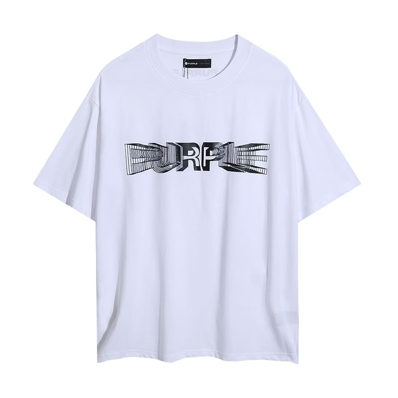 pu*re b*and letter print t-shirt high street cotton casual round neck