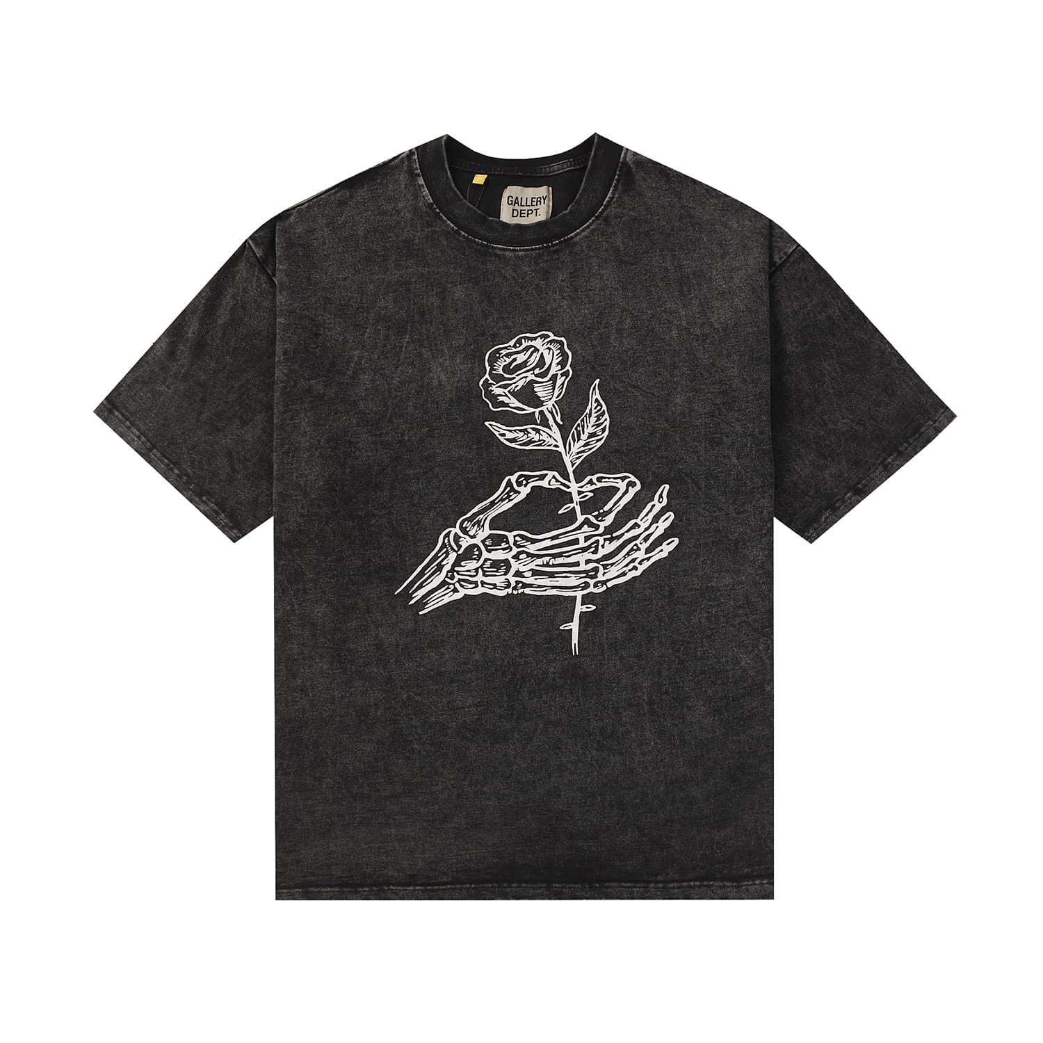 Gallery Dept Retro Paint-Splattered Graffiti Cotton T-Shirt for Men and Women