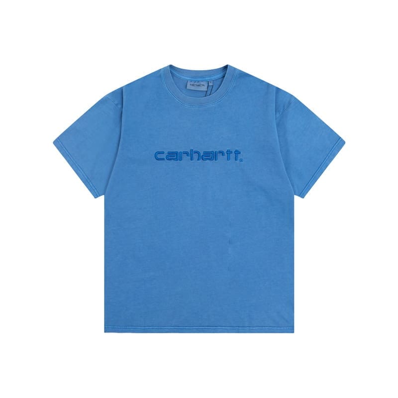 Carhartt Letter Embroidered Crew Neck T-Shirt Casual Style