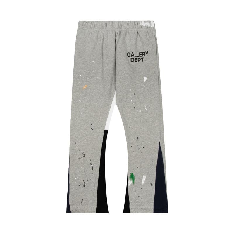 Gallery Dept hand painted splash ink contrast color trousers casual loose bootcut trousers