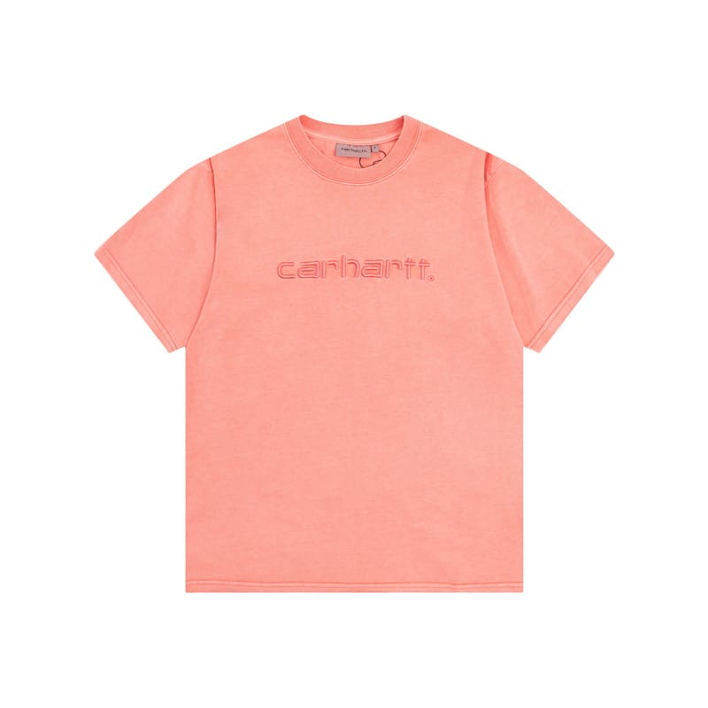 Carhartt Letter Embroidered Crew Neck T-Shirt Casual Style