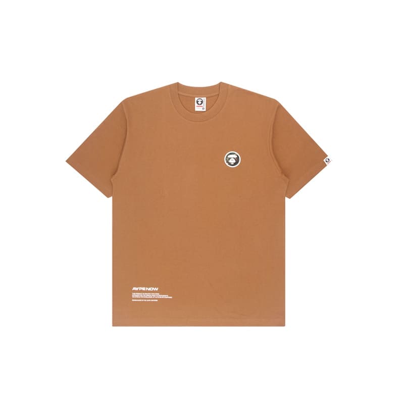 AAPE Camouflage Letter Print Loose Short Sleeve T-Shirt for Men and Women