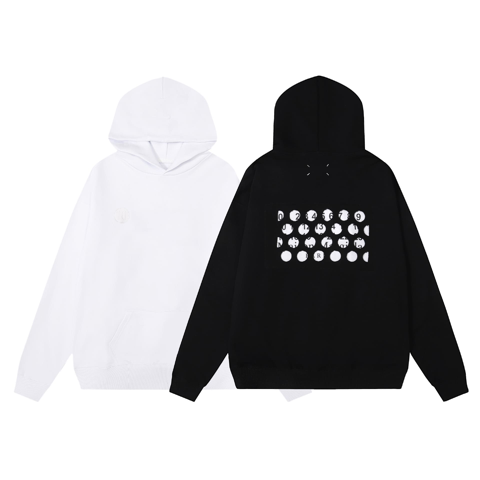 Maison Margiela MM6 Terry Hoodie Sweater for Men and Women A