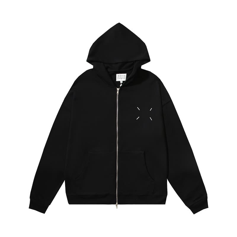 Maison Margiela MM6 Plus Size Terry Cardigan Hoodie Sweater