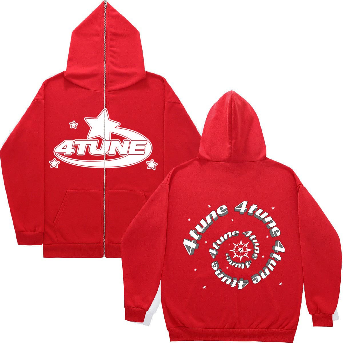 full F**e zipper hoodie men’s american retro y2k style