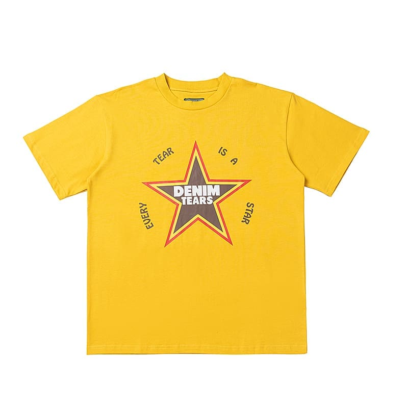 Denim Tears Oil Painting T-Shirt for Spring and Summer