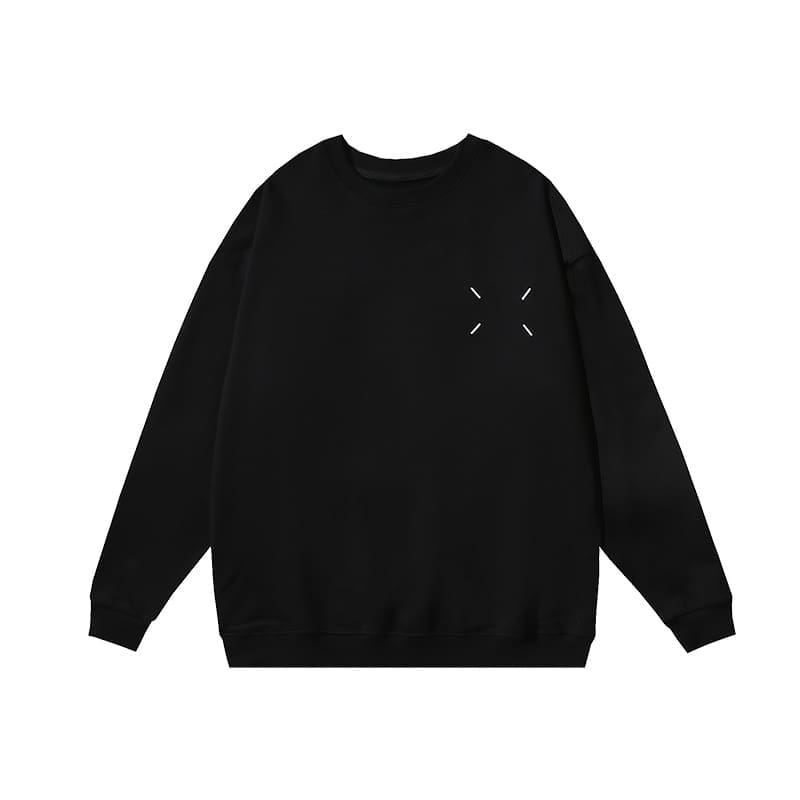 Maison Margiela MM6 Round Neck Pure Cotton Long Sleeve Sweatshirt for Men and Women