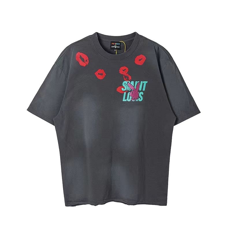 saint L**is hot drill vintage washed vtg short sleeve t-shirt for men
