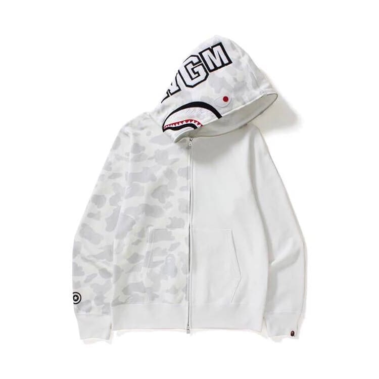 AAPE Ape Head Camouflage Zip Hoodie for Men and Women