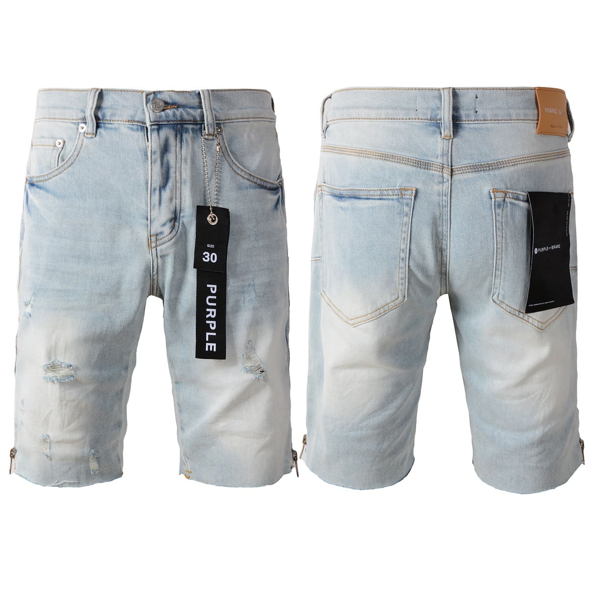 pu*re b*and denim shorts american high street factory direct blue 5086