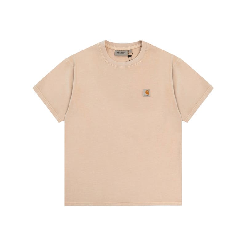 Carhartt Letter Embroidered Crew Neck T-Shirt Casual Style