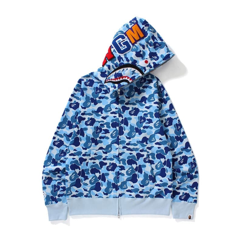 AAPE Ape Head Camouflage Zip Hoodie for Men and Women