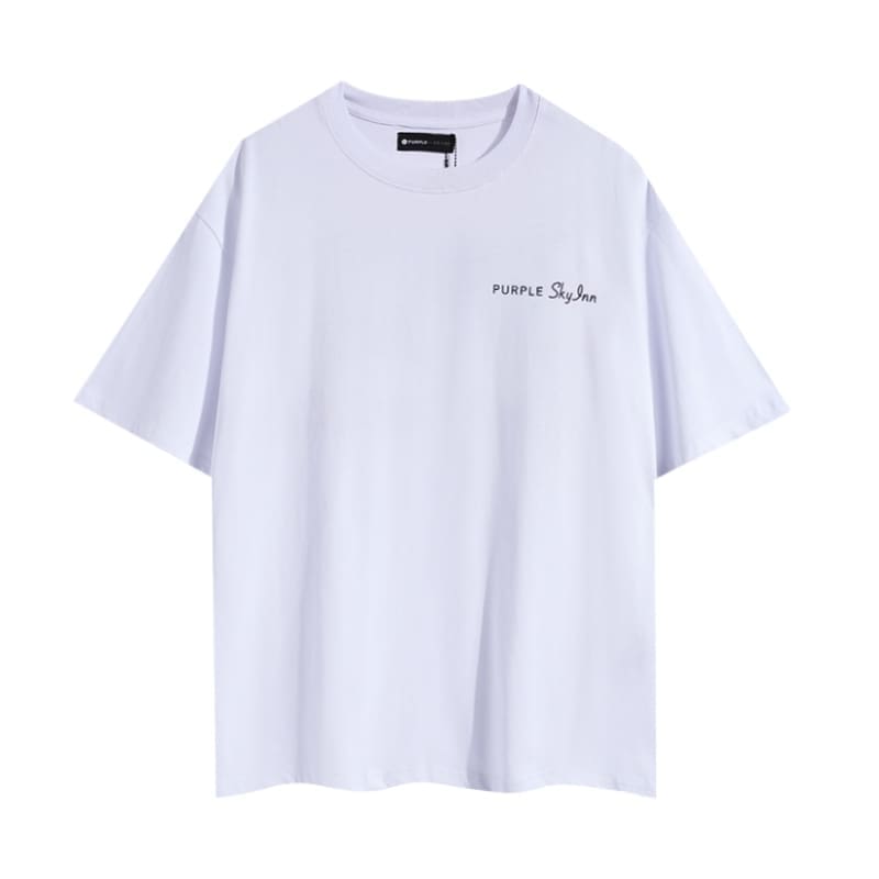 pu*re b*and letter print t-shirt high street cotton round neck for men and women