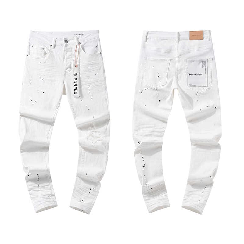 pu*re b*and distressed slim straight jeans american high street style