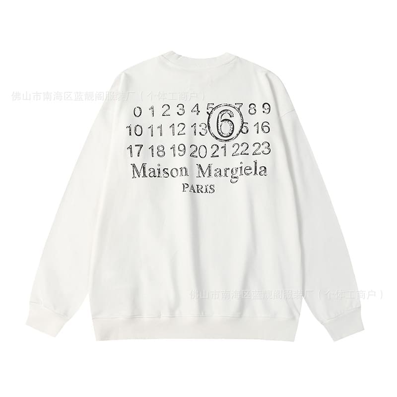Maison Margiela MM6 Terry Round Neck Sweater for Men and Women