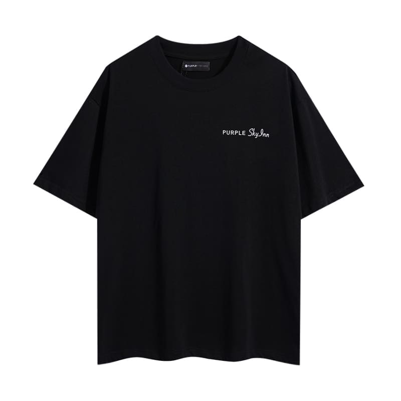 pu*re b*and letter print t-shirt high street cotton round neck for men and women