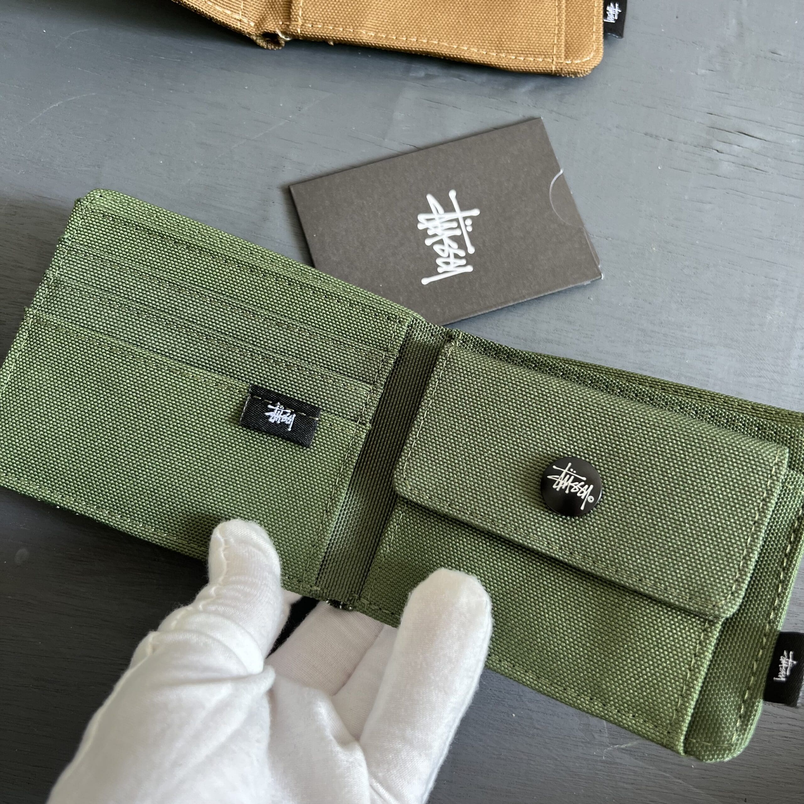 Stussy Men’s Casual Short Wallet Multi-Card Slot Japanese Style