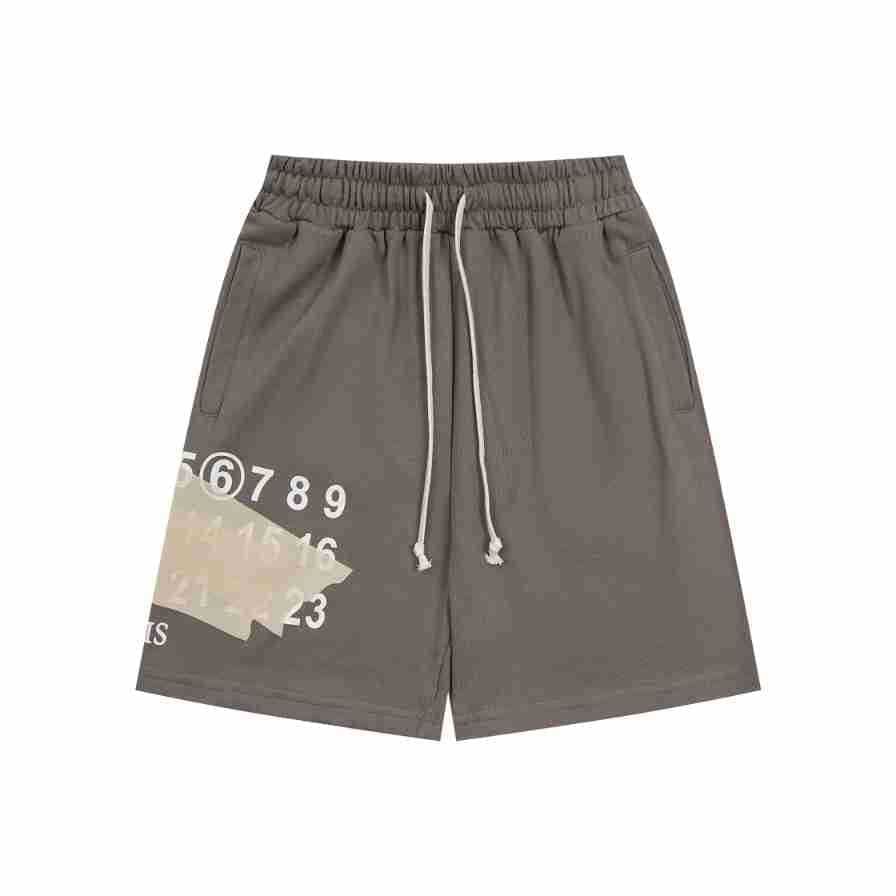 Maison Margiela MM6 Digital Pattern Embroidered Casual Cropped Shorts