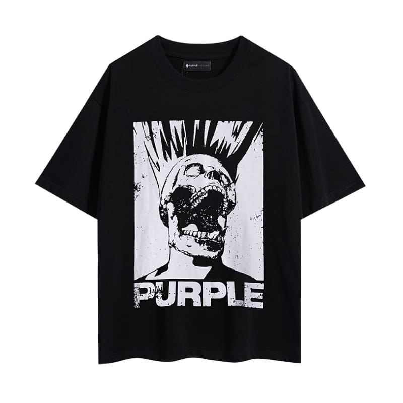 pu*re b*and letter print t-shirt high street cotton round neck for men and women