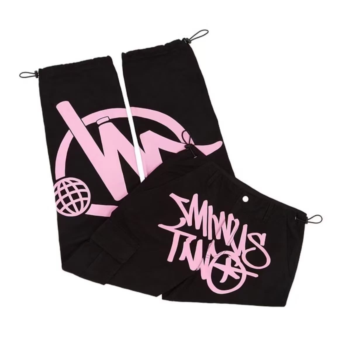 Minus Two Wide-Leg Cargo Pants American Retro Fashion
