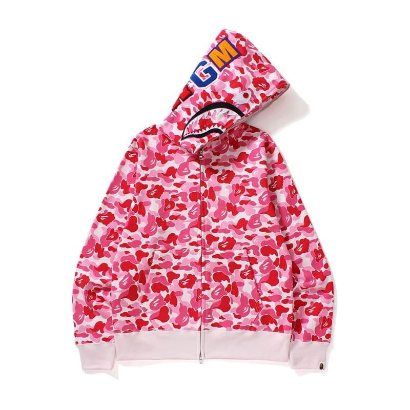 AAPE Ape Head Camouflage Zip Hoodie for Men and Women