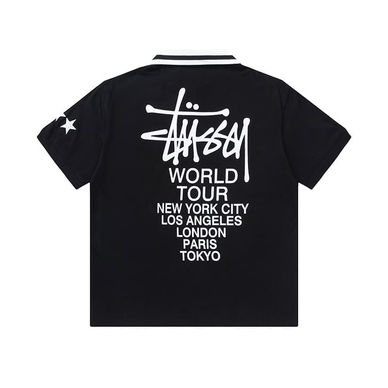 Stussy Dragon Year Embroidery Casual Polo Shirt