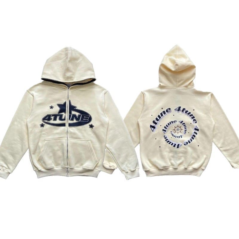 full F**e zipper hoodie men’s american retro y2k style