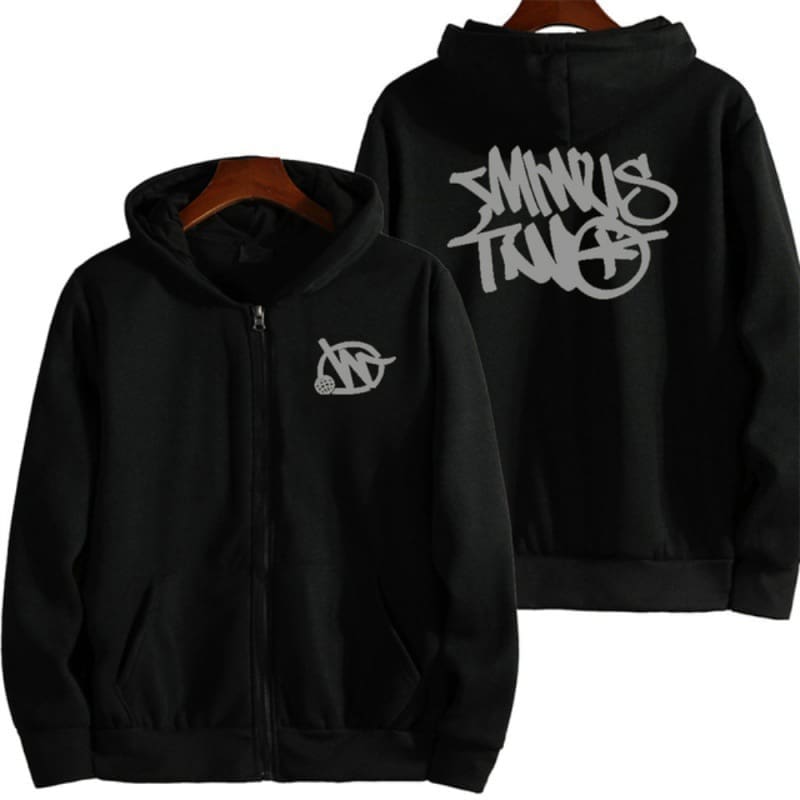 Letter Print Zipper Hoodie Coat Men’s and Women’s Spring Autumn Wear