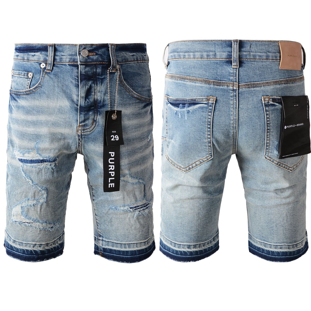 pu*re b*and denim shorts american high street factory direct blue 5013