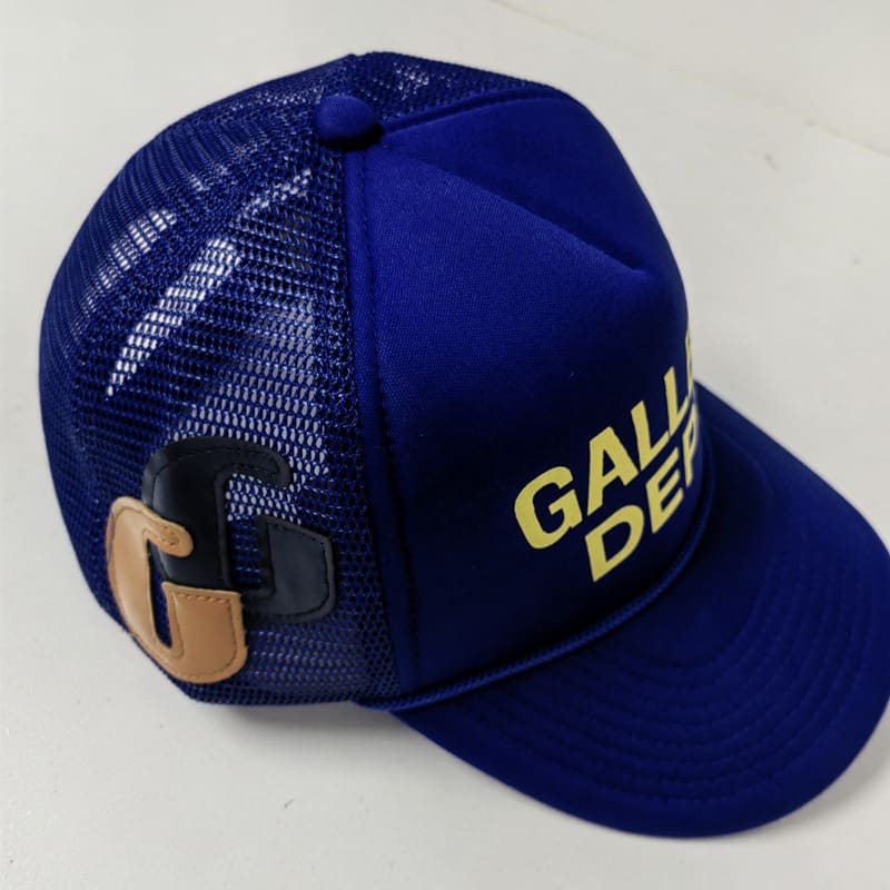 Gallery Dept Leather Letter Baseball Cap Sun Hat for Men and Women