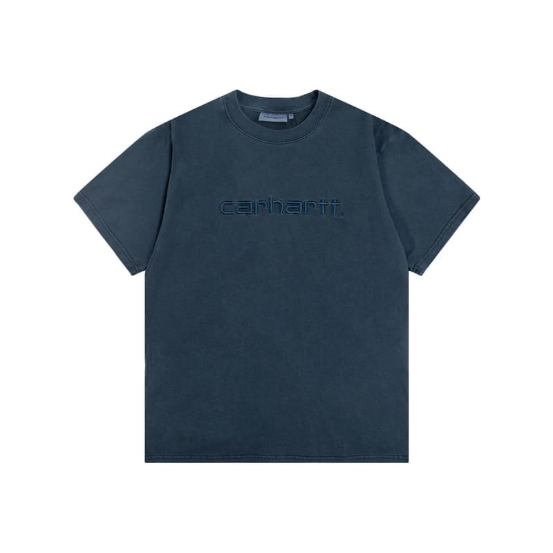 Carhartt Letter Embroidered Crew Neck T-Shirt Casual Style