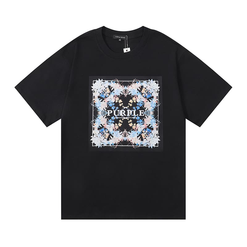 vlone fog pu*re b*and oil painting print t-shirt for men