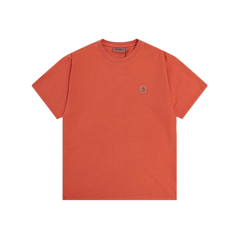 Carhartt Letter Embroidered Crew Neck T-Shirt Casual Style