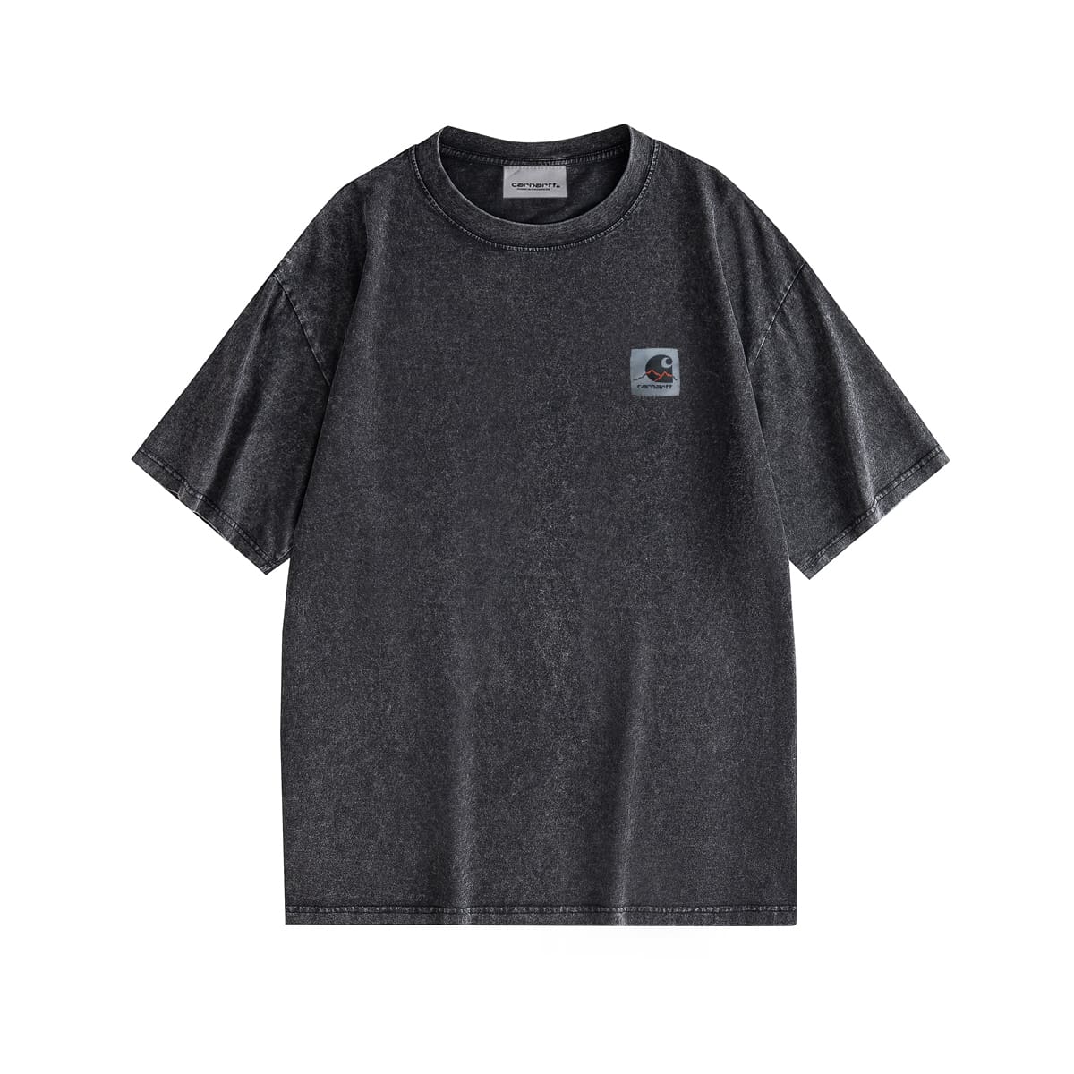 Carhartt Letter Embroidered Crew Neck T-Shirt Casual Style