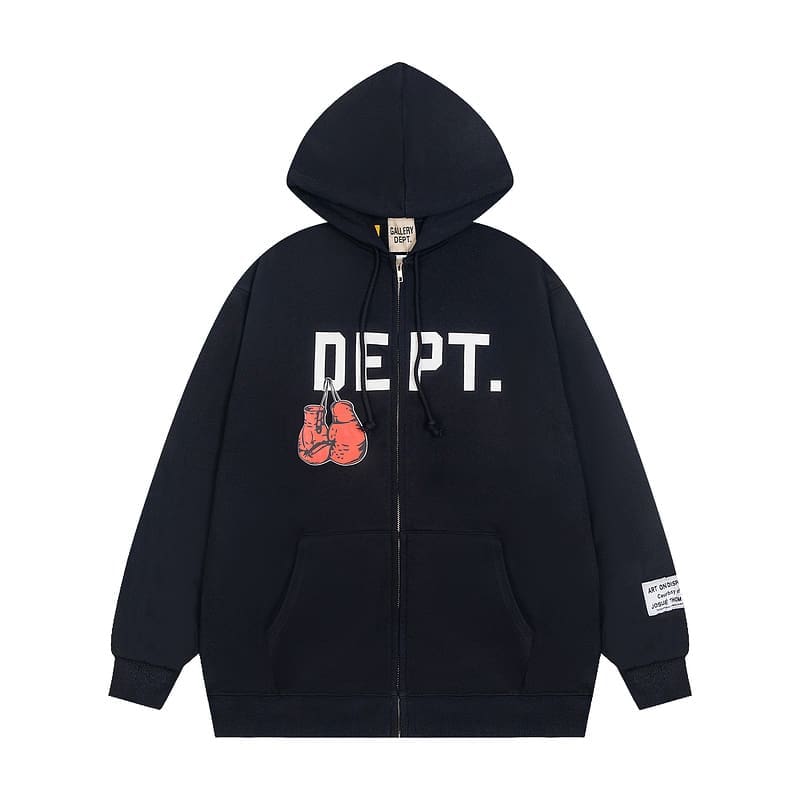 Gallery Dept Boxing Glove Printed Hooded Cardigan Sweater 24FW