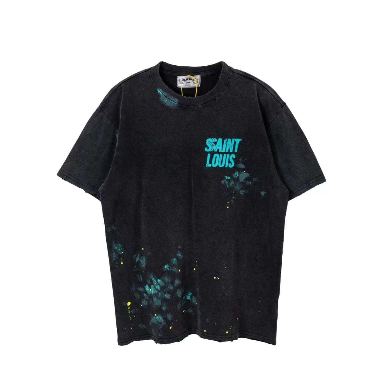saint L**is hot drill vintage washed vtg short sleeve t-shirt for men
