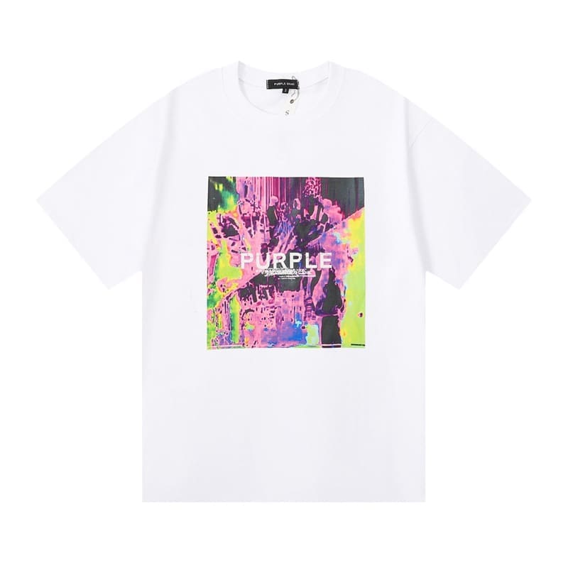 pu*re b*and loose cotton t-shirt round neck short sleeves for men