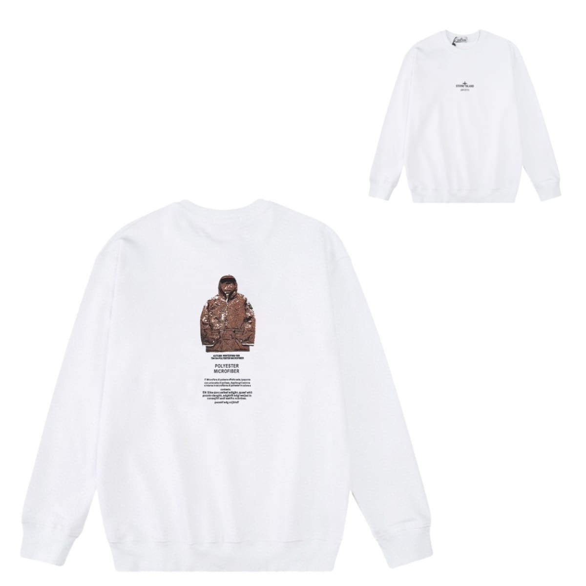 Stone Island Compass Logo Long Sleeve Minimalist Sweater