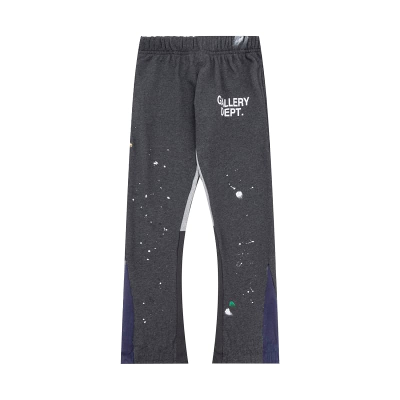 Gallery Dept hand painted splash ink contrast color trousers casual loose bootcut trousers