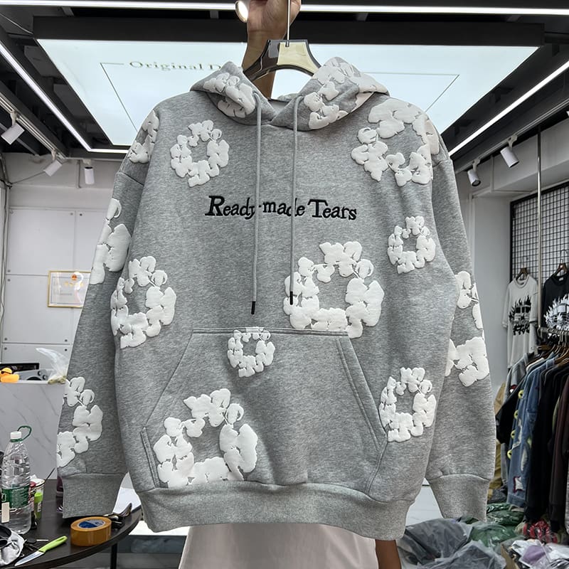 Denim Tears Embroidered Puff Print Sweatshirt and Sweatpants Set