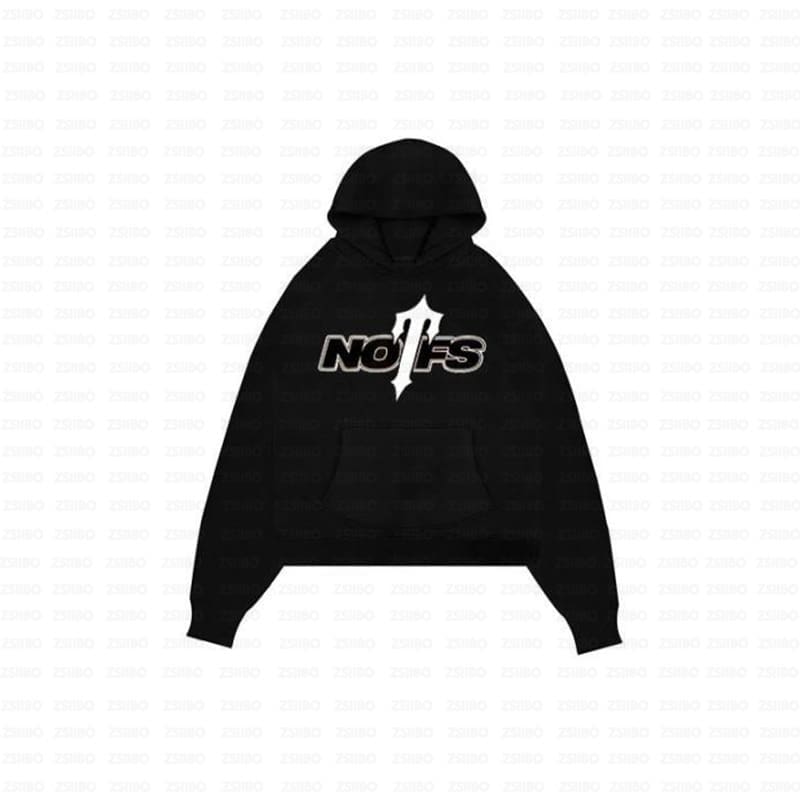 NOFS Printed Sports Suit Hooded Sweater and Casual Trousers for Men and Women