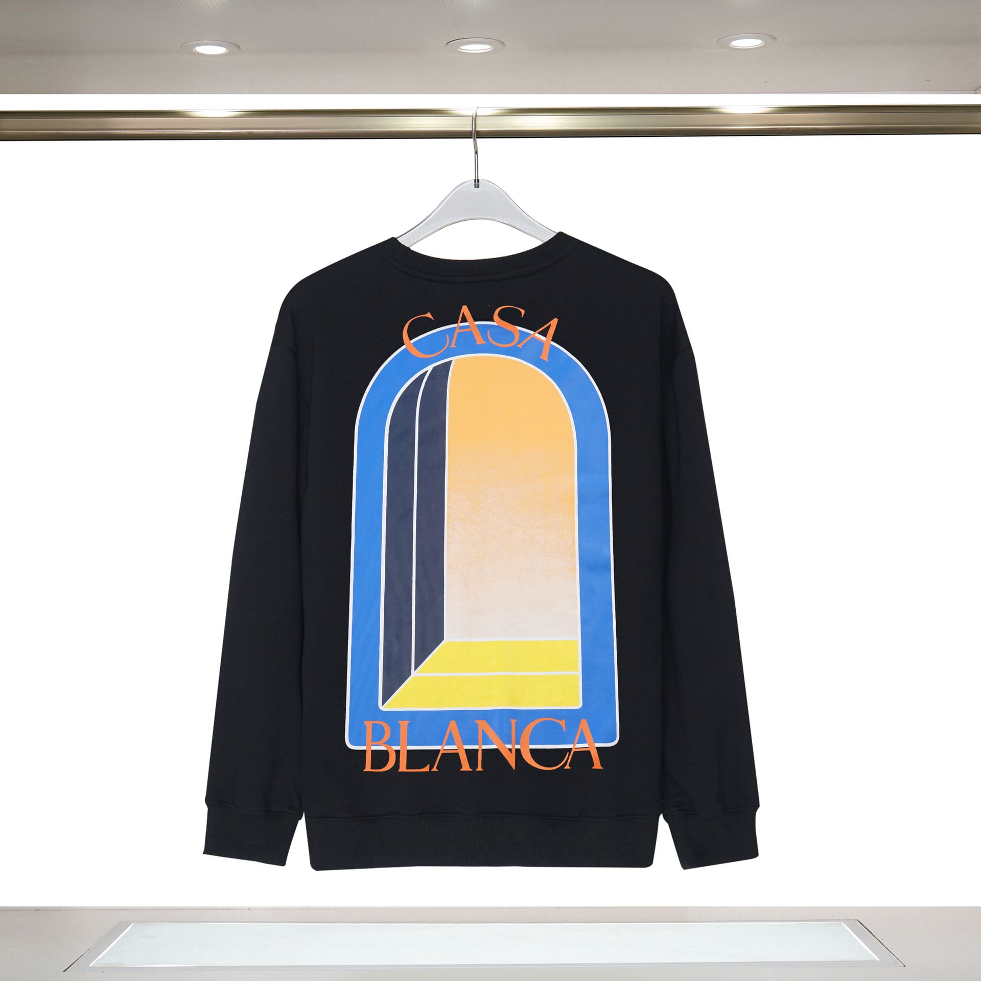 Casablanca Cotton Round-Neck Men’s Long Sleeve Sweatshirt