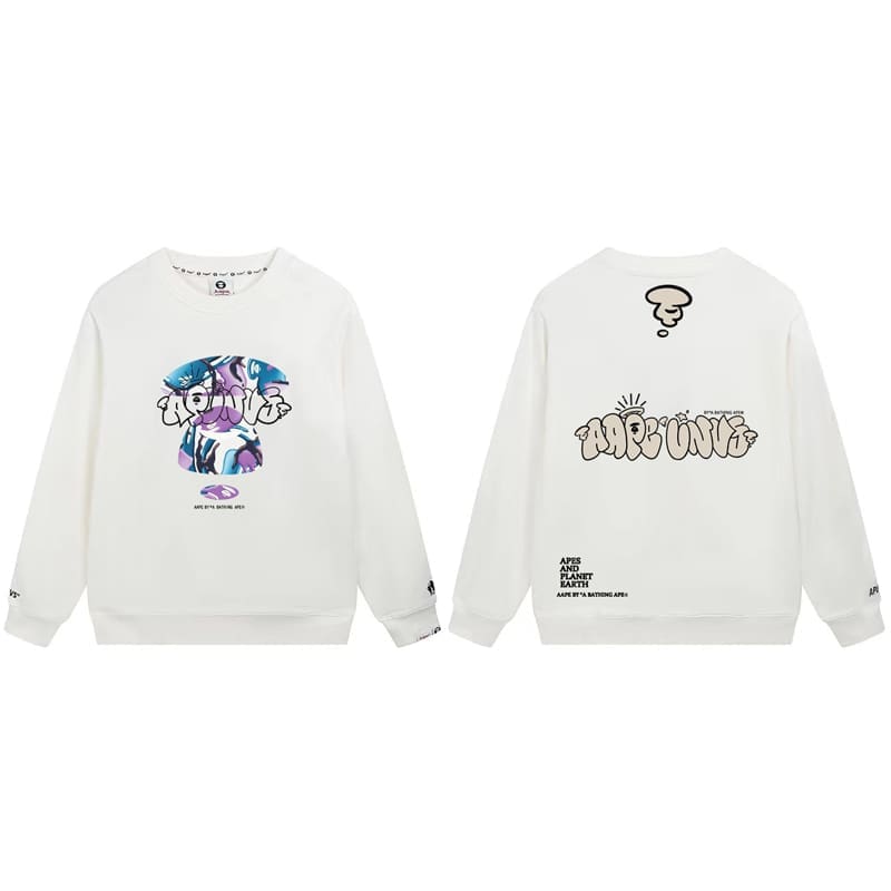 AAPE Camouflage Terry Hoodie for Men and Women
