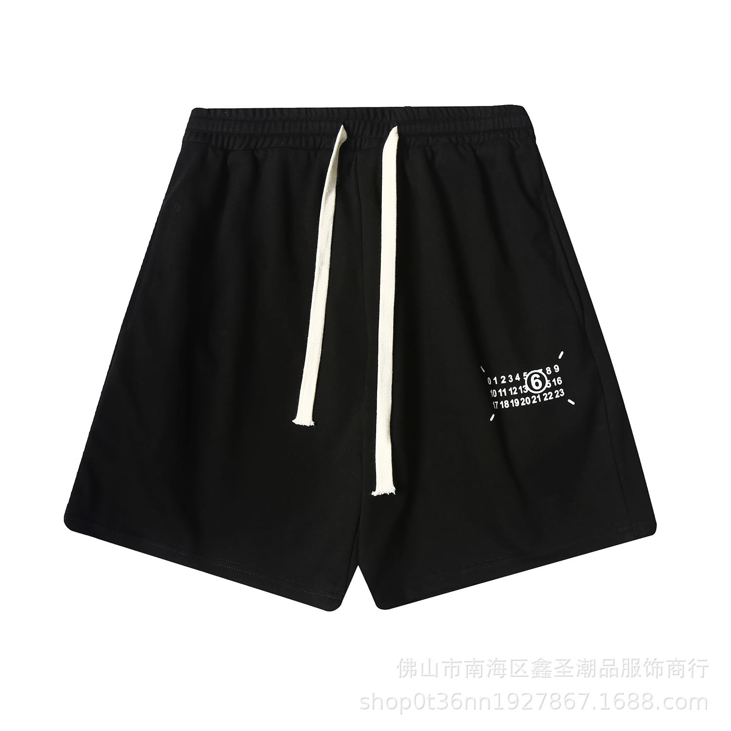 Maison Margiela MM6 Digital Print Embroidered Casual Shorts