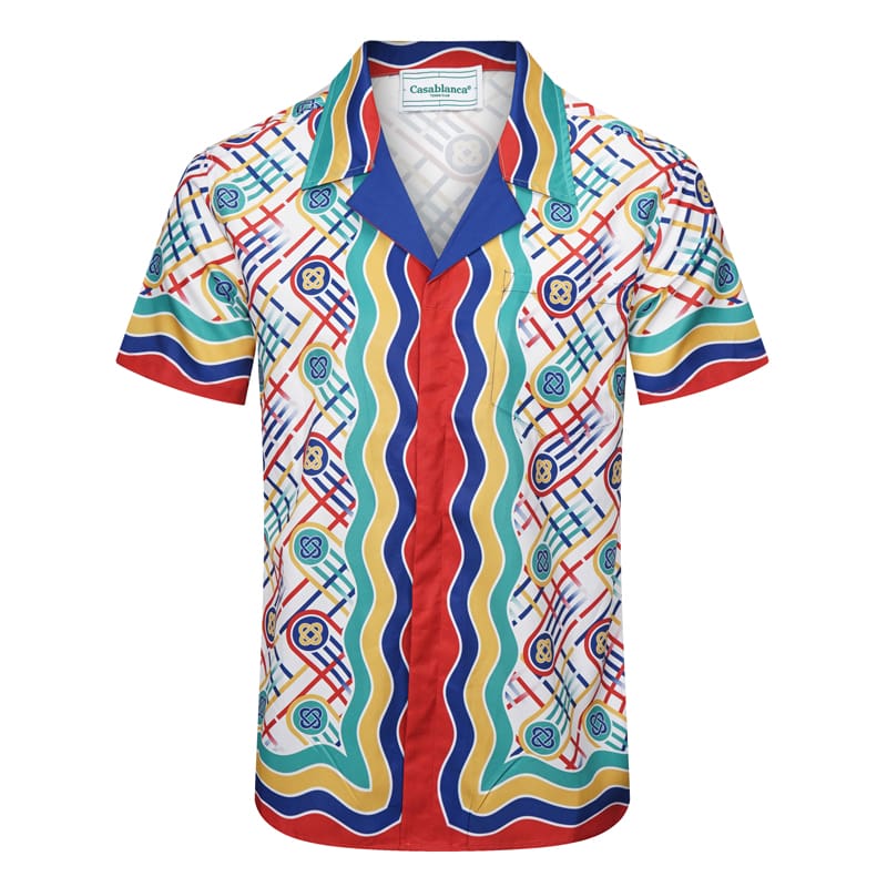 Casablanca 2024 Summer Holiday Matador Hawaiian Shorts Shirt for Men and Women