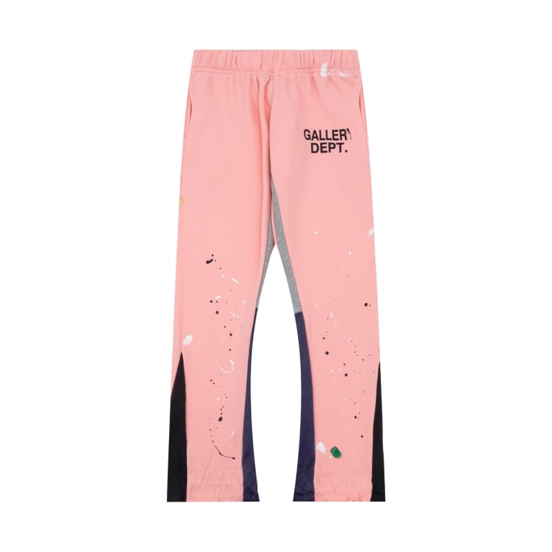 Gallery Dept hand painted splash ink contrast color trousers casual loose bootcut trousers
