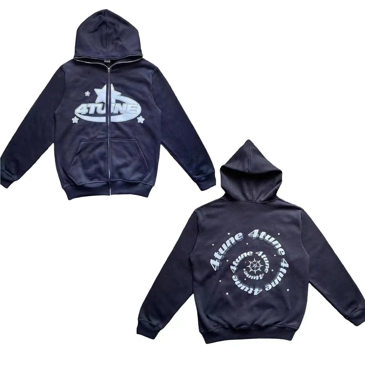 full F**e zipper hoodie men’s american retro y2k style